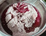 A picture of step 1 of Red Velvet Modak Cake on Ganesh Chaturthi.