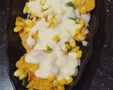 A picture of step 3 of Vegetable cheesy nachos.
