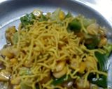 A picture of step 4 of Cucumber and sev chaat.