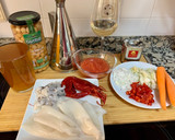 Foto del paso 1 de la receta: Garbanzos con chipirones 🦑 y gambones 🦐