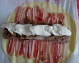 Une image de l'étape 5 de Filet mignon de porc en croûte à la poitrine fumée, champignons et mozzarella.