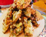 A picture of step 3 of Mix Sabzi Pakoray.