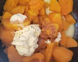 Foto del paso 2 de la receta: Pastel de calabaza🎃 relleno de pollo🍗