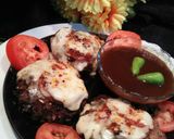 A picture of step 4 of Cheesy Chapli Kabab.