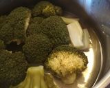 Foto del paso 1 de la receta Espaguetis finos con gambones y brócoli