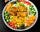 عکس مرحله 1 از دستور ماهی تنوری با سالاد