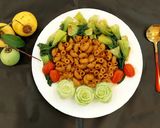 Hình bước làm 3 của món Nui xào sốt teriyaki