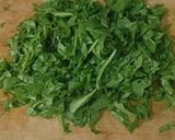 A picture of step 1 of Shahi Rani Palak.