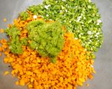 A picture of step 4 of Green Garlic And Fresh Haldi Instant Pickle.