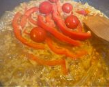A picture of step 5 of Tofu and Red Lentil Curry.
