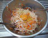 รูปขั้นตอนการทำที่ 1 ของ Omelette with Ham&Cabbage