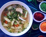 Hình bước làm 3 của món Mâm cơm nhiều màu xanh