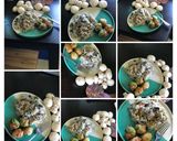 A picture of step 8 of Garlic Mushrooms Green Peas and Sweet-Corn Fried Rice.