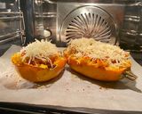 Une image de l'étape 3 de Courge spaghetti à la ratatouille gratinée.