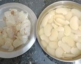 A picture of step 1 of Lima Beans With Macaroni.