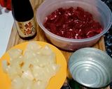 A picture of step 1 of Stir fry beef&pineapple.