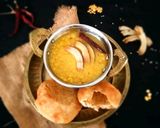 A picture of step 8 of Cholar Dal.
