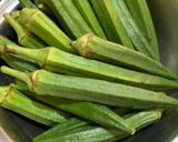 A picture of step 1 of Vindi Aloo fry (Okra Potato fry).
