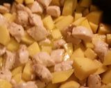 A picture of step 4 of Chicken Campagnola.