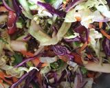 A picture of step 3 of Rainbow sprout salad.