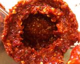 A picture of step 1 of Schezwan sauce.
