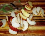 A picture of step 3 of Mike's Cresent Wrapped Apple Baked Brie.