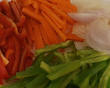 Foto del paso 2 de la receta: Fideos vegetales con verduras y pollo