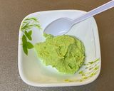 A picture of step 2 of Edamame Cream.