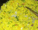 A picture of step 5 of EMA's Fried Rice and Beetroot Coleslaw.