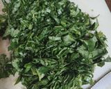 A picture of step 2 of Water Spinach Fritters.