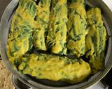 A picture of step 4 of Parta or Colocasia Leaves.