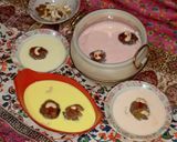 A picture of step 15 of Gulab jamun with Rabri rose flavour and in butter scotch, vanilla, rajbhog flavour.