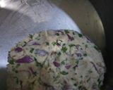 A picture of step 3 of Coriander Bread Bade.