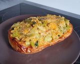 Une image de l'étape 5 de Butternut farcie aux quinoa et poireau.