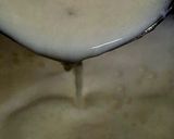 A picture of step 3 of Sabudana jaggery kheer.