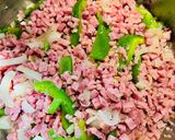A picture of step 3 of Quick Ham with Rice 🍚.