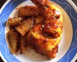 Foto del paso 10 de la receta: Pollo asado con salsa de humo a la barbacoa Maple Bourbon con patatas a las hierbas provenzales