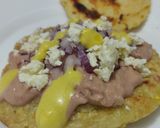 Foto del paso 6 de la receta: Arepa🥯con dip🥓de mortadela casera y queso🥯🫓🧀