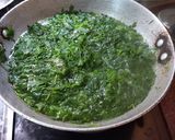A picture of step 1 of Bathua bhujia.