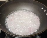 A picture of step 3 of Beetroot sabudana halwa.
