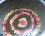 A picture of step 5 of Banana#rainbow cake.