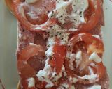 A picture of step 3 of My Corned Beef on Toast & Tomatoes.