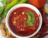 A picture of step 5 of Tomato Chutney with nuts.