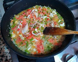 Foto del paso 8 de la receta: Arroz con roux de curry japonés, huevas y cocochas de calamar