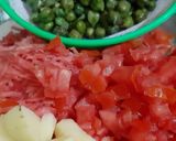 A picture of step 2 of Carrot Peas Rice.