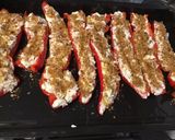Une image de l'étape 11 de Poivrons corne rouges farcis brousse corse et chorizo noir.