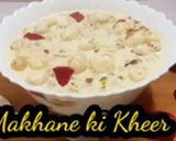 A picture of step 5 of Makhana kheer.