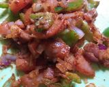 A picture of step 2 of Veg uttapam.