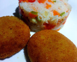 Foto del paso 12 de la receta: Rodajas de merluza con arroz, tomate y huevo