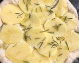 A picture of step 3 of Potato and Rosemary Focaccia.